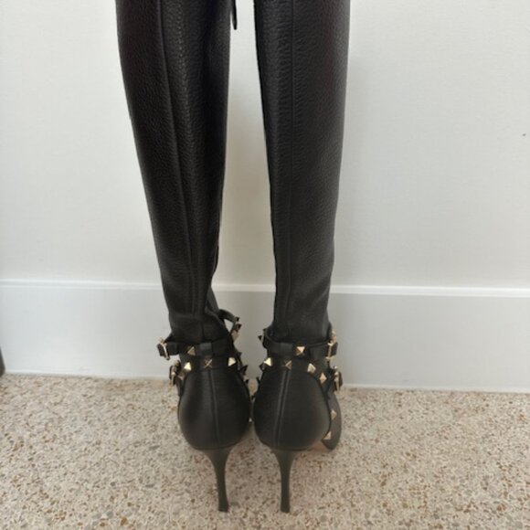 Valentino Rockstud Knee  High Boots - Picture 8 of 12